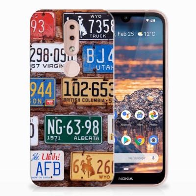 Nokia 4.2 | Siliconen hoesje | met foto Kentekenplaten
