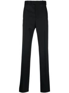 Alexander McQueen pantalon en laine à coupe droite - Noir