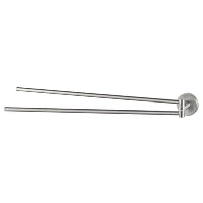 Haceka Kosmos Handdoekhouder - 42cm - dubbel - draaibaar - mat RVS 1208649