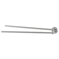 Haceka Kosmos Handdoekhouder - 42cm - dubbel - draaibaar - mat RVS 1208649