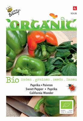Organic Paprika California Wonder (Skal 14275) - Buzzy