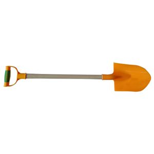 Plastic schep geel 81 cm   -