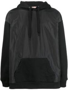 Valentino Garavani hoodie à empiècements contrastants - Noir