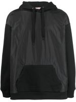 Valentino Garavani hoodie à empiècements contrastants - Noir