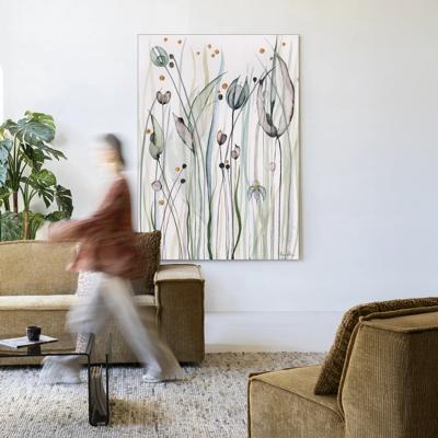 Urban Cotton Wandkleed 'Dreamy Landscape' 110 x 145cm in Frame - black