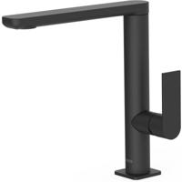 Wastafelkraan Tres Loft | Opbouw | Draaibare uitloop | Mengkraan | Hoog model | 1-hendel | Rond | Zwart mat
