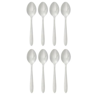 Secret de Gourmet Soeplepels/eetlepels Nevis - 8x stuks - RVS - 19 cm