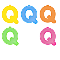 Opblaasbare gekleurde letter Q   -