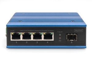 Digitus DN-651135 Industrial Ethernet Switch 4 + 1 poorten 10 / 100 / 1000 MBit/s PoE-functie