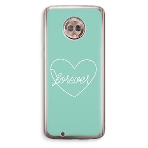 Forever heart pastel: Motorola Moto G6 Transparant Hoesje