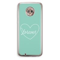 Forever heart pastel: Motorola Moto G6 Transparant Hoesje