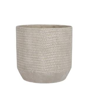 Mica Decorations Jack Bloempot - 21x21x19 cm - Cement - Beige