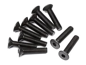 Flat head screw m3x14mm (hex socket/10pcs)