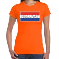 Holland landen t-shirt oranje dames