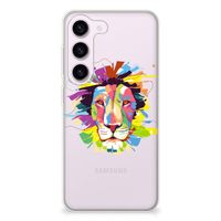 Samsung Galaxy S23 Telefoonhoesje met Naam Lion Color