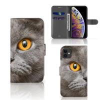 Telefoonhoesje | Met pasjeshouder | Apple iPhone 11 Britse Korthaar