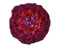 Bloem polyester d10h3 cm ossenbloed Decoris - Decoris