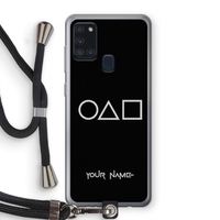 Squid Game: Samsung Galaxy A21s Transparant Hoesje met koord