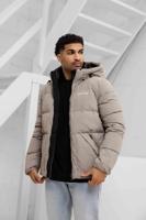 Croyez Down Puffer Jas Heren Lichtbruin - Maat XL - Kleur: Lichtbruin | Soccerfanshop