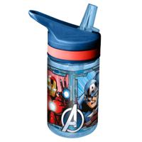 Marvel Avengers drinkfles/drinkbeker/bidon met drinktuitje - blauw - kunststof - 400 ml   -