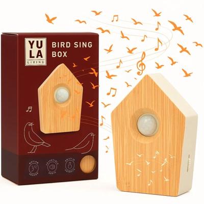 Deluxa Geluidbox met Vogelgeluiden - Met Sensor - Houtlook