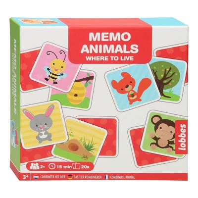 Lobbes memo spel - dier & huis