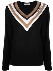 Valentino Garavani pull à rayures - Noir