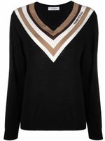 Valentino Garavani pull à rayures - Noir