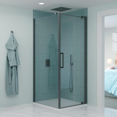 Crosswater Optix Draaideur - 80cm - Gunmetal OXWPTC0800