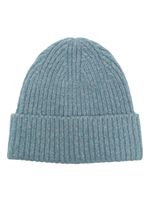 Acne Studios bonnet en maille nervurée - Bleu