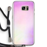 Flow mist pastel: Samsung Galaxy S7 Edge Transparant Hoesje met koord