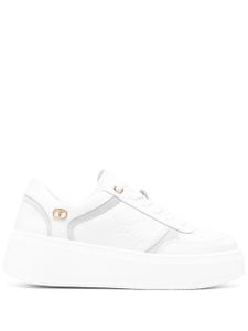 TWINSET logo-plaque chunky sneakers - Blanc