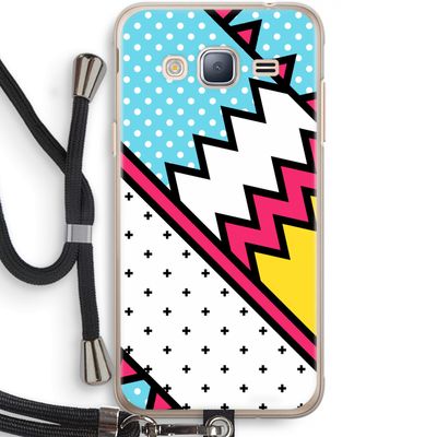Pop Art #2: Samsung Galaxy J3 (2016) Transparant Hoesje met koord