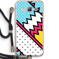 Pop Art #2: Samsung Galaxy J3 (2016) Transparant Hoesje met koord