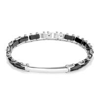 Radiant RH000005 Zwart Zilverkleurig Heren armband