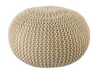 David - Sitzpouf - crème - 100% gerecycled kunststof - Ø55cm