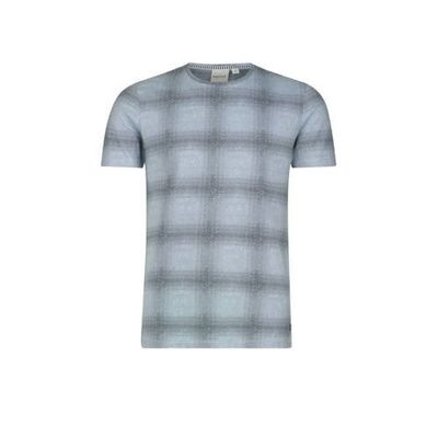 Refill by Shoeby geruit T-shirt Tacito lichtblauw Refill by Shoeby geruit T-shirt Tacito lichtblauw