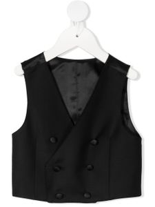 Dolce & Gabbana Kids veston à boutonnière croisée - Noir