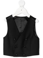Dolce & Gabbana Kids veston à boutonnière croisée - Noir