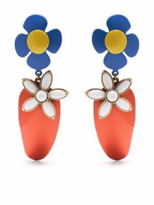 Saint Laurent boucles d'oreilles à fermoir clip - Rouge