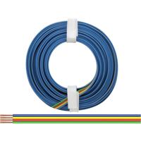 Donau Elektronik 418-5 Draad 4 x 0.14 mm² Groen, Rood, Geel, Blauw 5 m