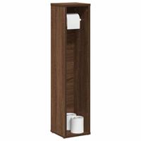 Badkamerkast met rolhouder Bruin Eiken 20,5x20x90 cm