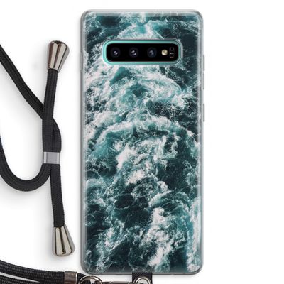 Zee golf: Samsung Galaxy S10 Plus Transparant Hoesje met koord