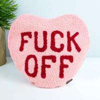 Fuck Off hart warmtekussen - Normaal