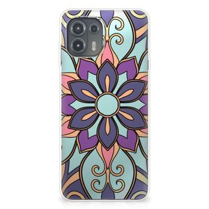 Motorola Edge 20 Lite TPU Case Purple Flower