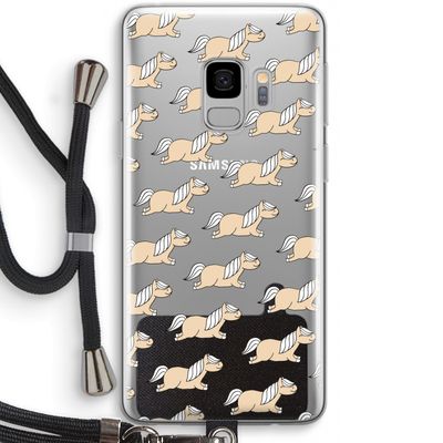 Ponys: Samsung Galaxy S9 Transparant Hoesje met koord