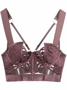 Bordelle soutien-gorge Dala à fini satiné - Violet