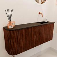 Toiletmeubel Mondiaz Joya | 101.6 cm | Meubelkleur Ruby | Faye wastafel Urban Rechts | Zonder kraangat(en)