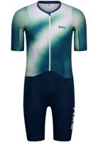 2XU Aero Hex Trisuit korte mouw jelly mint/majol Heren
