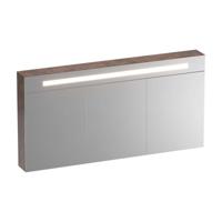 Brauer Promise Deluxe Spiegelkast - 140 cm - met Directe Verlichting - 3 Dubbelzijdige Spiegeldeuren - Erosion